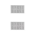 thumbnail image 1 of Billuyoard Moldes para mousse Suministros para fiestas Accesorios de cocina Número de molde en relieve Fundición de dulces Die Celebration Postre Capital Número/Gris claro 2piezas Billuyoard CBP264104, 1 of 6