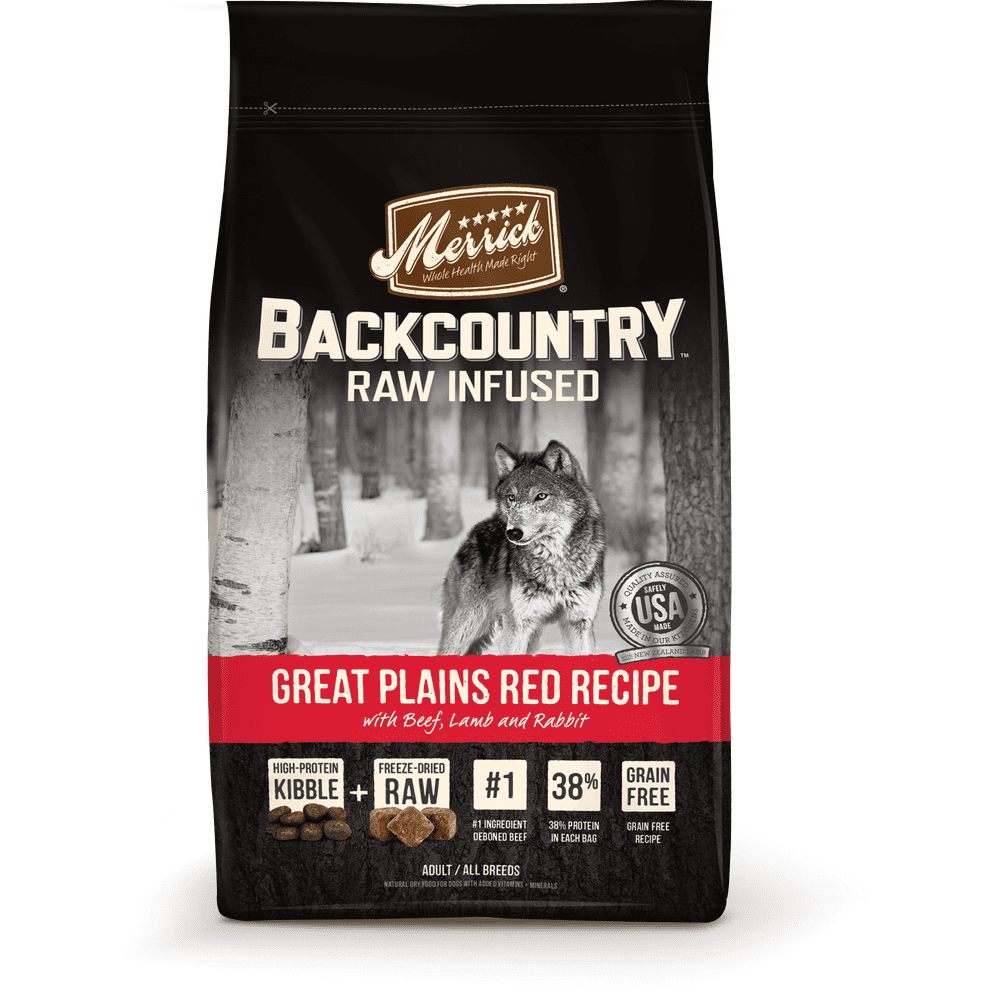 Merrick Backcountry GrainFree Raw Infused Great Plains Red Recipe Dry