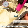thumbnail image 5 of Heated Ice Cream Scoop, USB Rechargeable Electric Scooper with LED Display, Heats to 158°F for Hard Ice Cream, Easy for Seniors & Kids, IP68 Waterproof-Hot Pink, 5 of 9