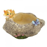 Resin Plant Holder, Mini Flower Pot, Mini Succulent Planter, Plant Pot Plant Container Ornament Succulent Pot For Garden Cat