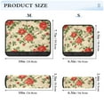 thumbnail image 3 of WOBOGO Red and Green Floral Pattern Seat Belt Cover 2 Piece Soft Comfort Driving Shoulder Pad Suitable for All Cars and Backpacks, 3 of 8