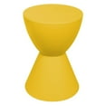 thumbnail image 2 of LeisureMod Side Table Modern Hourglass End Table Compact Accent Drum Table with Removable Lid for Storage Indoor and Outdoor Use Boyd Series in Yellow, 2 of 9