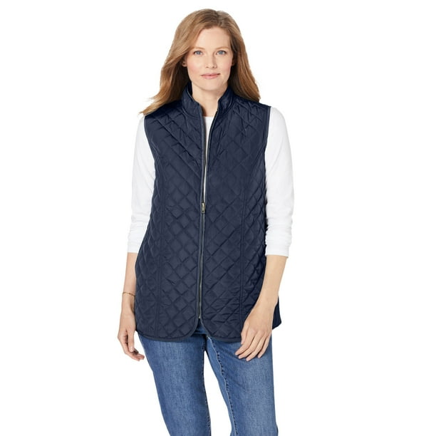 woman within puffer vest