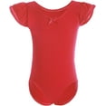thumbnail image 5 of Dancina Girls Leotard for Ballet, Gymnastics, and Dance Classes - Short Sleeve Toddler Leotard with Adorable Ruffle, 5 of 8