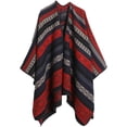 thumbnail image 3 of YooGuoGuo Knit Tassel Shawl Wraps for Women Fashion Open Front Blanket Travel Scarf Winter Warm Poncho Capes Ethnic Cardigan Coat, 3 of 9