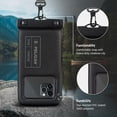 thumbnail image 5 of Pelican Marine Waterproof Floating Phone Pouch – Stealth Black (XL - 2 pack), 5 of 9