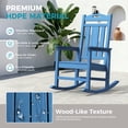 thumbnail image 6 of Set of 2 Oversized HDPE Outdoor Rocking Chairs, All-Weather Porch Rockers, Navy, 6 of 7