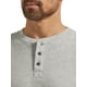 thumbnail image 5 of Wrangler Authentics Waffle Henley de manga larga para hombre, color gris claro, talla XL, 5 of 5