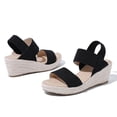 thumbnail image 4 of Vedolay Cute Sandals Women's Platform Casual Ankle Strap Wedge Comfortable Sandals,Black 4.5, 4 of 5