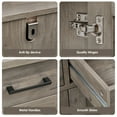 thumbnail image 3 of Homfa Kitchen Storage Cabinet, Sideboard Buffet Coffee Bar with 2 Drawers and 2 Doors for Dining Room Living Room, Gray, 3 of 7