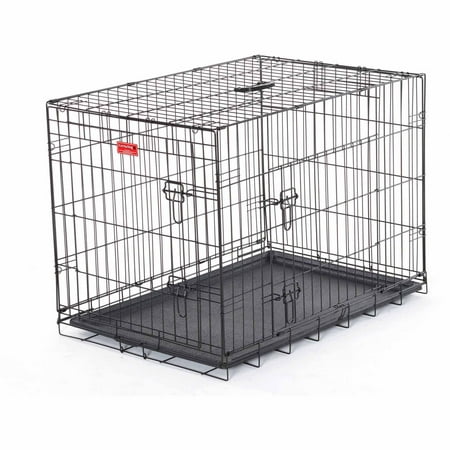 Lucky Dog Folding Black Wire 2 Door Training Crate, (Best Way To Clean Dog Crate)