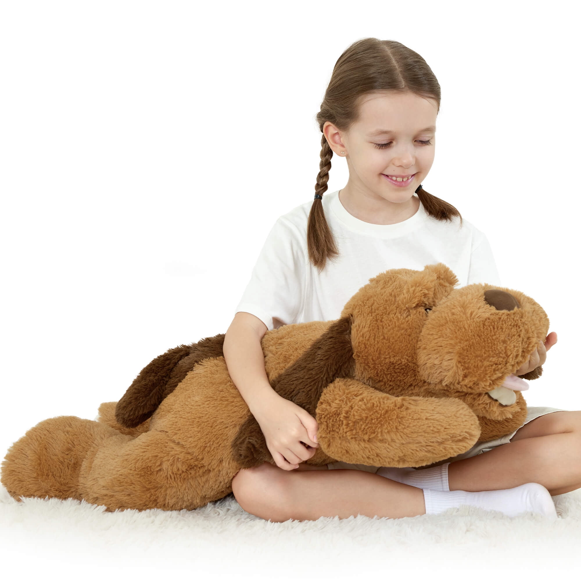 MorisMos Giant Stuffed Dog 32'' Puppy Stuffed Animal Big Plush Toy