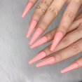 thumbnail image 3 of 24 Uds de uñas postizas brillantes YONGSHENG bailarina ataúd largo manicura para mujeres y niñas, 3 of 5