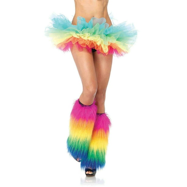 Adult Women's Rainbow Organza Tutu