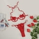 thumbnail image 3 of Gibobby Lencería sexy para mujer, conjunto de camisón de malla, camisón sexy para el hogar, lencería para mujer(Vino, XG), 3 of 5
