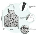 thumbnail image 7 of Cute Black and White Cartoon Line Drawing Dog Kids Aprons for Girls and Boys,Adjustable Neck Strap Toddler Aprons for Kids Cooking Baking, 7 of 7