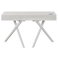 thumbnail image 4 of Furniture of America Alto Wood Writing Desk with USB in Luminous White, 4 of 15