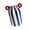 Blue and white, variant on lanema Ceramic Flower Vases Small Striped Flower Vessel with Double Side Detail for Shelf Display, Desk Styling, and Entry Table Arrangement