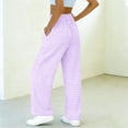 thumbnail image 6 of Einccm Womens High Waisted Wide Leg Pants - Checkered Casual Plaid Trousers with Pockets - Comfy Smocked Waist Flowy Bottoms for Vacation or Daily Wear, 6 of 7