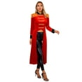 thumbnail image 3 of iiniim Femmes Cirque Ringmaster Cosplay Costume Vestes à Manches Longues Manteau Long Tenues Rouge 3TG, 3 of 7