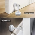 thumbnail image 6 of KOLAKO Door Stopper, Magnetic Door Stops, Brushed Satin Nickel, 2 Pack Wall Floor Mounted Black Magnetic Door Catch Holder, Stainless Steel Soft-Catch Doorstop Without Adhesive Tape, 6 of 10