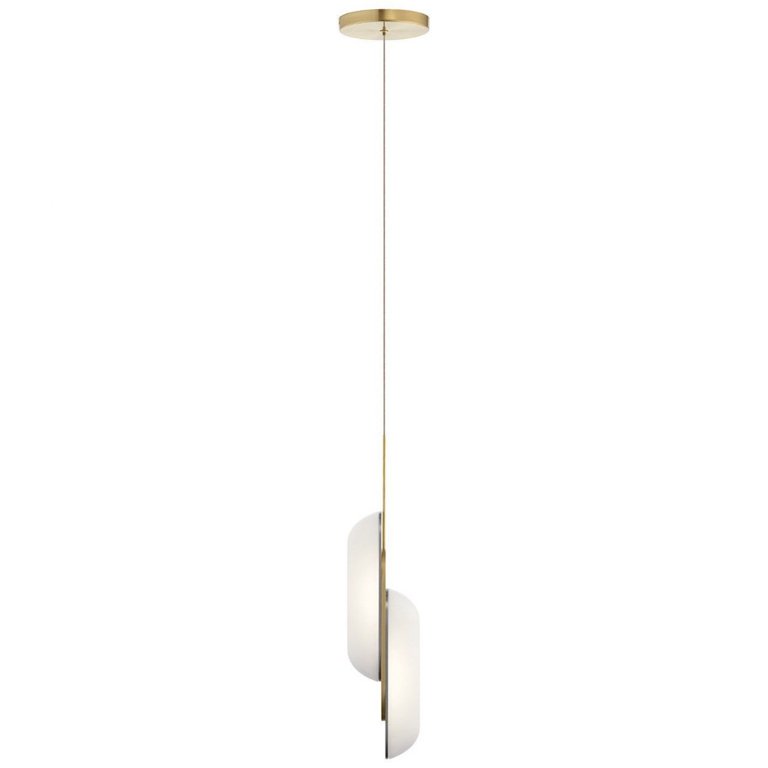 Elan Jeno LED Pendant Light – Brushed Nickel Finish, 1 Light, 16.8W, 9.09" Wide, 3.54" High, Dry Location Rated
