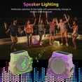 thumbnail image 2 of NiceBuy 8.1" Outdoor& Indoor Solar Bluetooth Rock Speakers with RGB LED Lighting(Sand color), 2 of 7