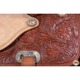 thumbnail image 6 of 17 In Western Horse Saddle Hilason In American Leather Flex Tree Barrel Trail, 6 of 7