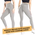 thumbnail image 2 of VASLANDA Womens High Waisted Yoga Pants Tummy Control Scrunched Booty Leggings Workout Running Butt Lift Textured Tights, 2 of 7