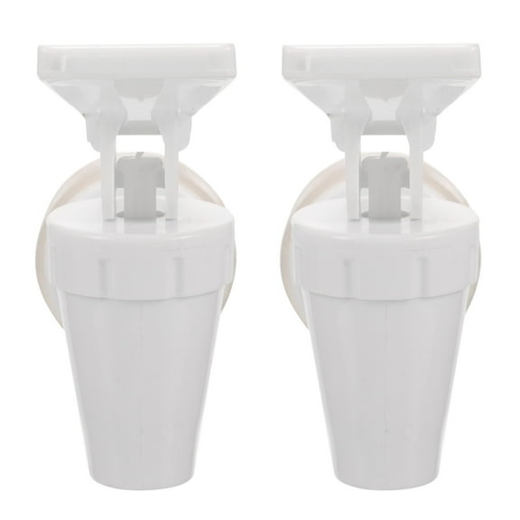 BESTOYARD 2Pcs White Plastic Water Spigot Replacement Faucet for Cooler and Water Jug