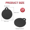 thumbnail image 2 of Uxcell Metal Round Stamping Blanks Tags Blank Tag with Hole for Engraving Black, 2 of 7