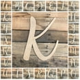 thumbnail image 3 of Wooden Letter Unfinished, King Basil Font, Craft Cutout, 3 of 3
