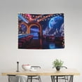 thumbnail image 2 of Hirioo Futuristic Bar Space View Print Tapestry Lightweight Fabric for Bedroom Aesthetic Home Wall Dorm Décor Living Room Decor 29x37 Inch, 2 of 8