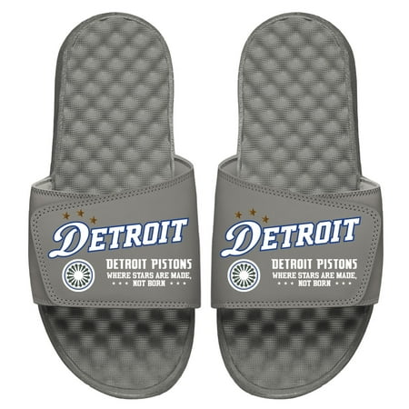

Youth ISlide Gray Detroit Pistons 2022/23 City Edition Collage Slide Sandals