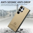 thumbnail image 5 of Dteck Case for Samsung Galaxy S25 Ultra,Slim Premium Canvas Grain PU Leather,Soft TPU Bumper,Non-Slip Anti-Scratch Shock-Absorbent,Protective Phone Cover for Samsung Galaxy S25 Ultra,Khaki, 5 of 8