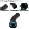 thumbnail image 6 of Unique Bargains 45/64" Fuel Line Quick Connector ID Hose for 45/64" SAE Male Connector 45 Degree Elbow Connector Seal Fittings Plastic Black Green 2 Pcs, 6 of 6