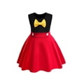 thumbnail image 5 of Vestidos informales sin mangas para niña, ropa de fiesta de princesa para niña de 2 a 8 años, Vestidos diarios elegantes en contraste, 3 piezas, verano 2024, 5 of 5