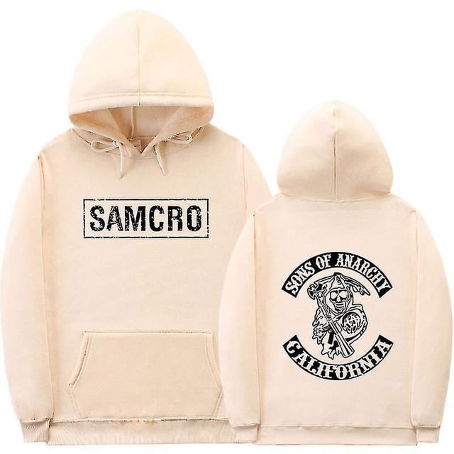 Sons Of Anarchy Samcro Sweat à Capuche Imprimé Double Face Chemise Haut