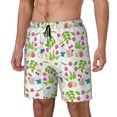 thumbnail image 2 of Uemuo Happy Easter Pattern Mens Swim Trunks Quick Dry Board Shorts with Mesh Lining, Stretch Beach Shorts Quick Dry No-Chafing Board Shorts-X-Large, 2 of 9