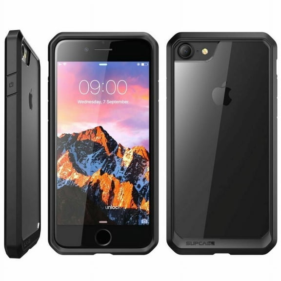Amerteer Unicorn Beetle Style Series Case for Apple iPhone 8/7 7/8 Plus,Premium Hybrid Protective Clear Case Genuine(4.7/black)