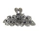 thumbnail image 1 of Large Hair Claw Silver with Interlocking Teeth Grip for Hair Claw Clamp, 1 of 2