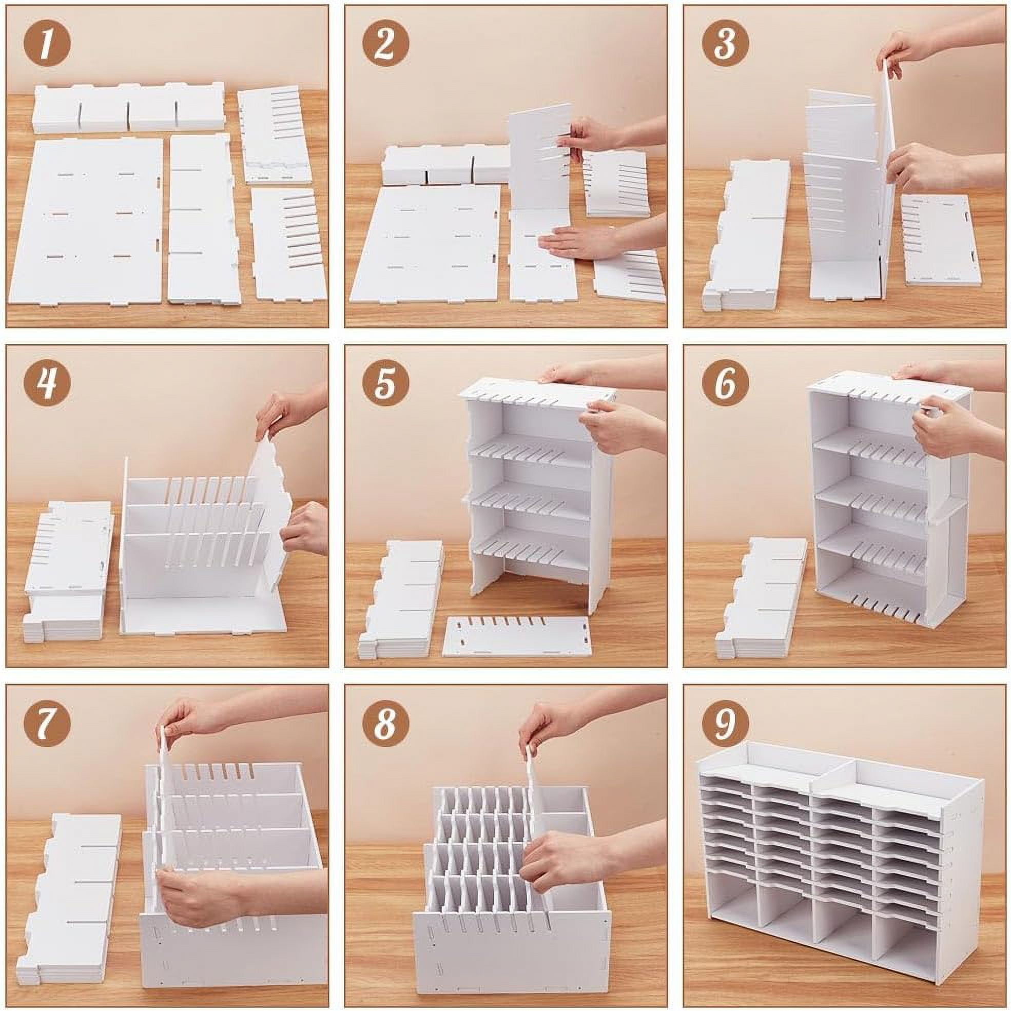 32 Slots Diamond Painting Tray Organizer PVC Detachable Diamond Painting Tray Tower Storage Holder