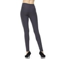 thumbnail image 3 of Kuda Moda Women's Ultra Soft Peach Skin Full Length Ankle Legging Pants, 3 of 6
