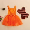 thumbnail image 6 of Douhoow Halloween Baby Girls Romper Infant Cartoon Sequins Sleeveless Bodysuit+ Striped Leg Warmers, 6 of 9
