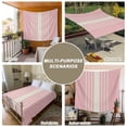thumbnail image 6 of Pink Beige Striped Tapestry for Bedroom Wall Hanging Tapestry, Modern Farmhouse Retro Lines Ceiling Backdrop Tapestries Poster Blanket Wall Decor for Teens Room Living Room Dorm 59" x 79", 6 of 8
