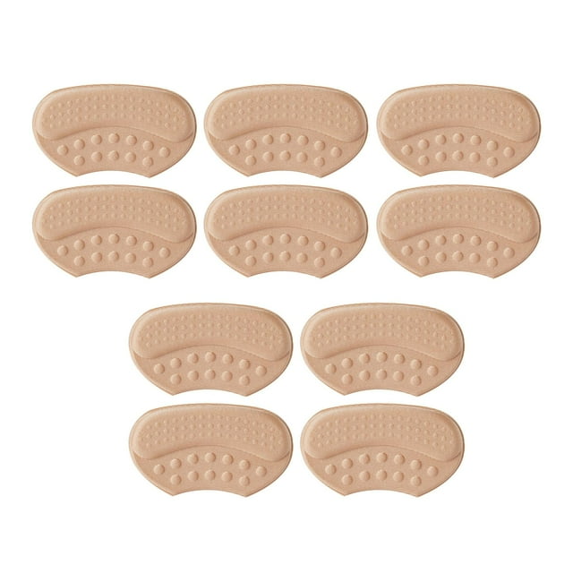 Almohadillas para tacones altos jinwen protectores reutilizables Forro de talón suave beige