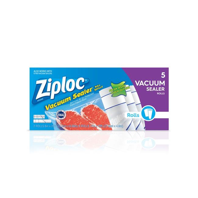 Chard VSCRK5 Vacuum Sealer Bag, Roll Combo Quart 8 in. x 20 ft. & 11