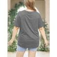 thumbnail image 7 of XCHQRTI Be Kind Womens T-Shirt Plus Size Graphic Tees Casual Loose Fit Tee Top, 7 of 7