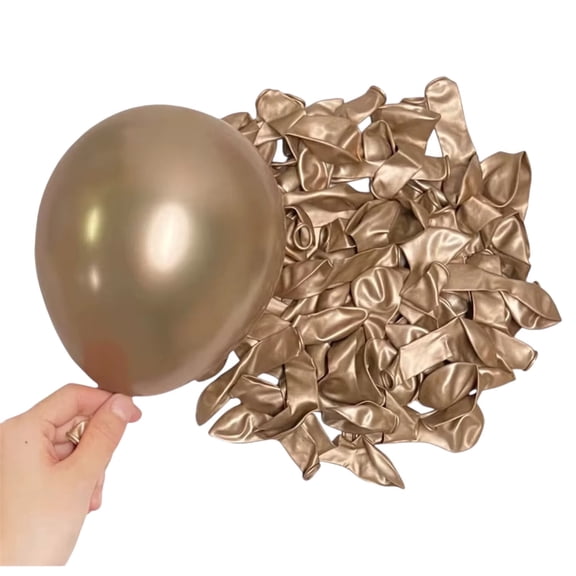 Silver Chrome Latex Balloons, 50 Pack, 12"