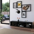 thumbnail image 5 of CorLiving Hollywood 3-Shelf Engineered Wood TV Stand for TVs up to 85" in Black, 5 of 9